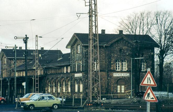 Burger Bahnhof; Bremer Heerstraße (Burg); Foto: 1950er Jahre