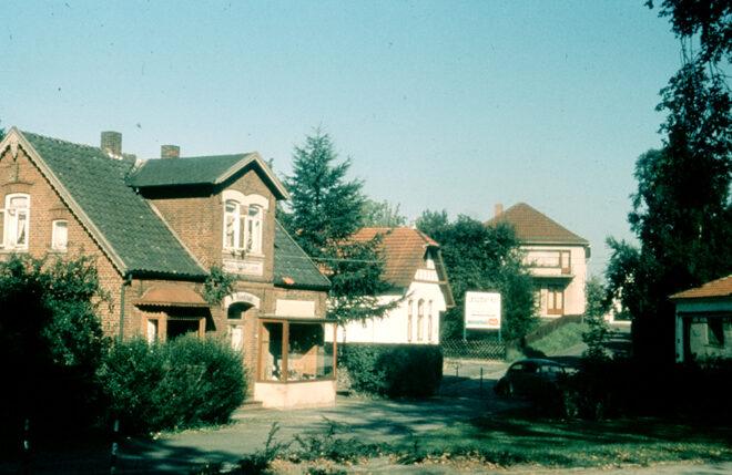 Straßenzug Hindenburgstr. / Am Mönchshof; Hindenburgstr. 71; Am Mönchshof 1; Oberreihe 8 (Lesum); Foto: 1963