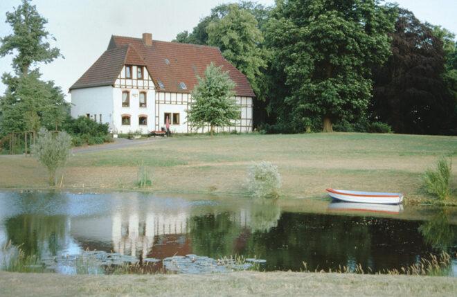 Gut Kleine Dunge, Lesumbroker Landstr. 70 (Werderland); Foto: Wilfried Hoins, Juni 1991