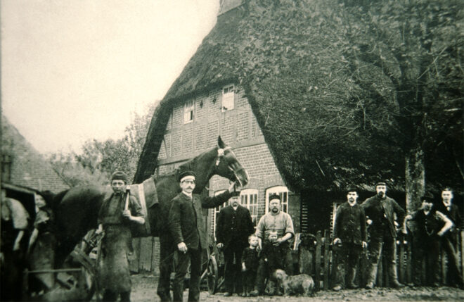Schmiede Dressel, Burger Heerstr. 25 (Burg); Foto: um 1900