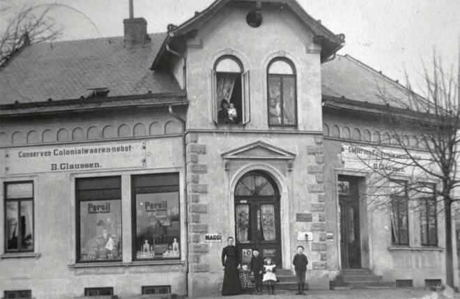 Colonialwaaren Claussen, Stader Landstraße 57 (Burgdamm); Aufnahmedatum unbekannt