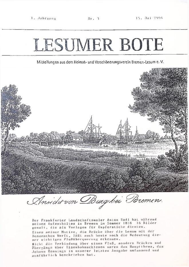 Titelbild Lesumer Bote Nr. 3