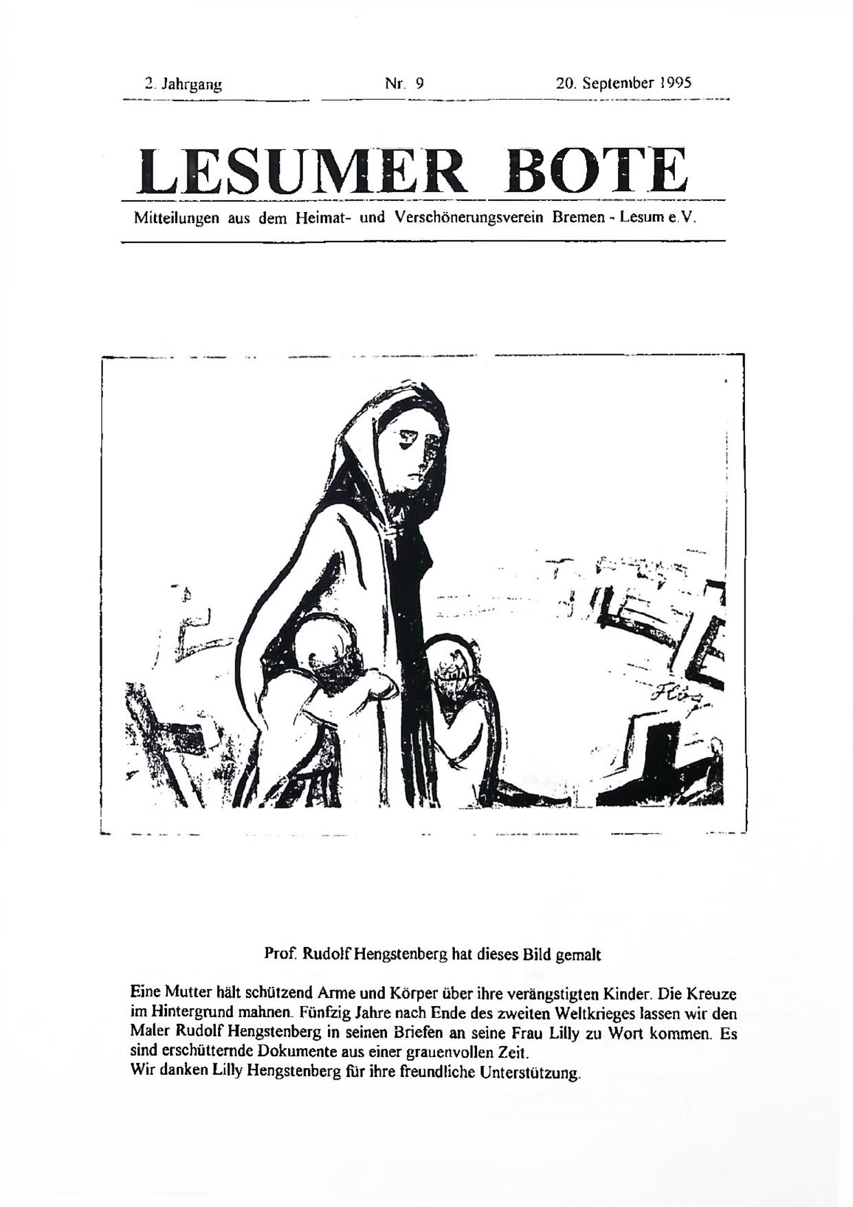 Titelbild Lesumer Bote Nr. 9