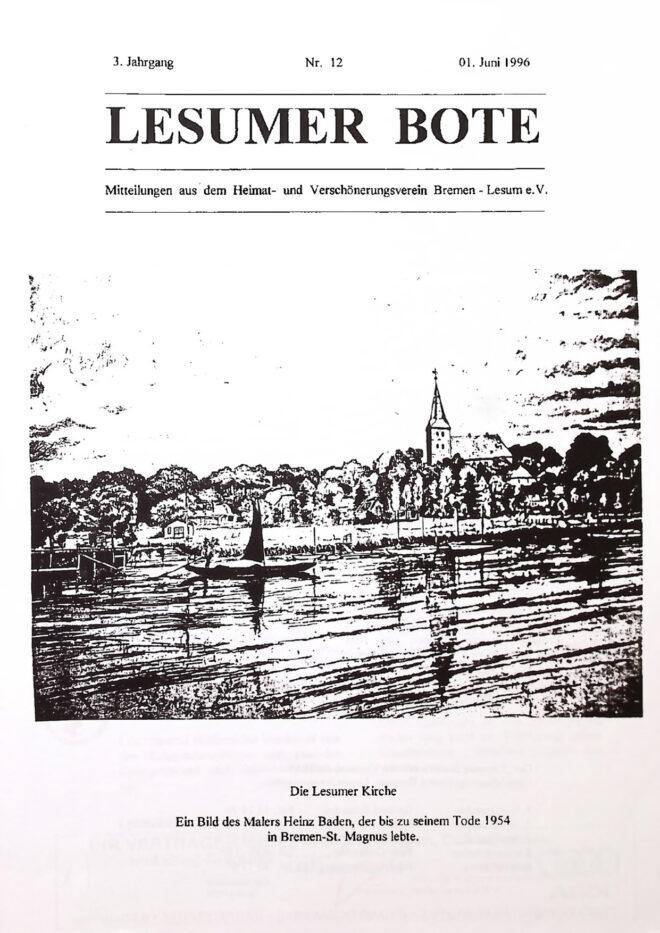 Titelbild Lesumer Bote Nr. 12