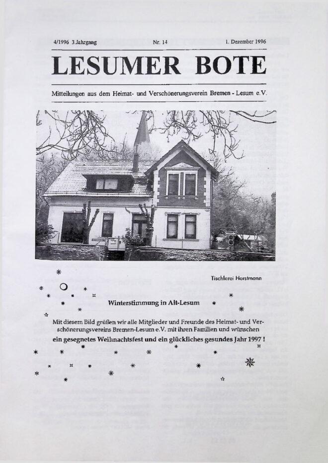 Titelbild Lesumer Bote Nr. 14