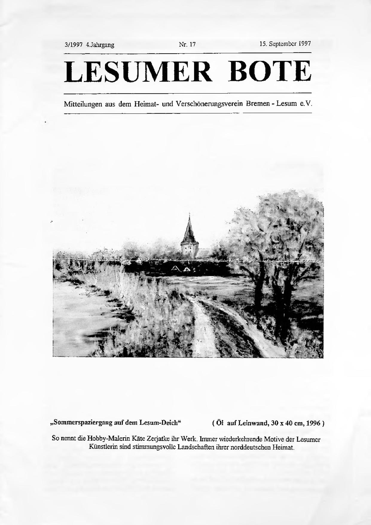 Titelbild Lesumer Bote Nr. 17