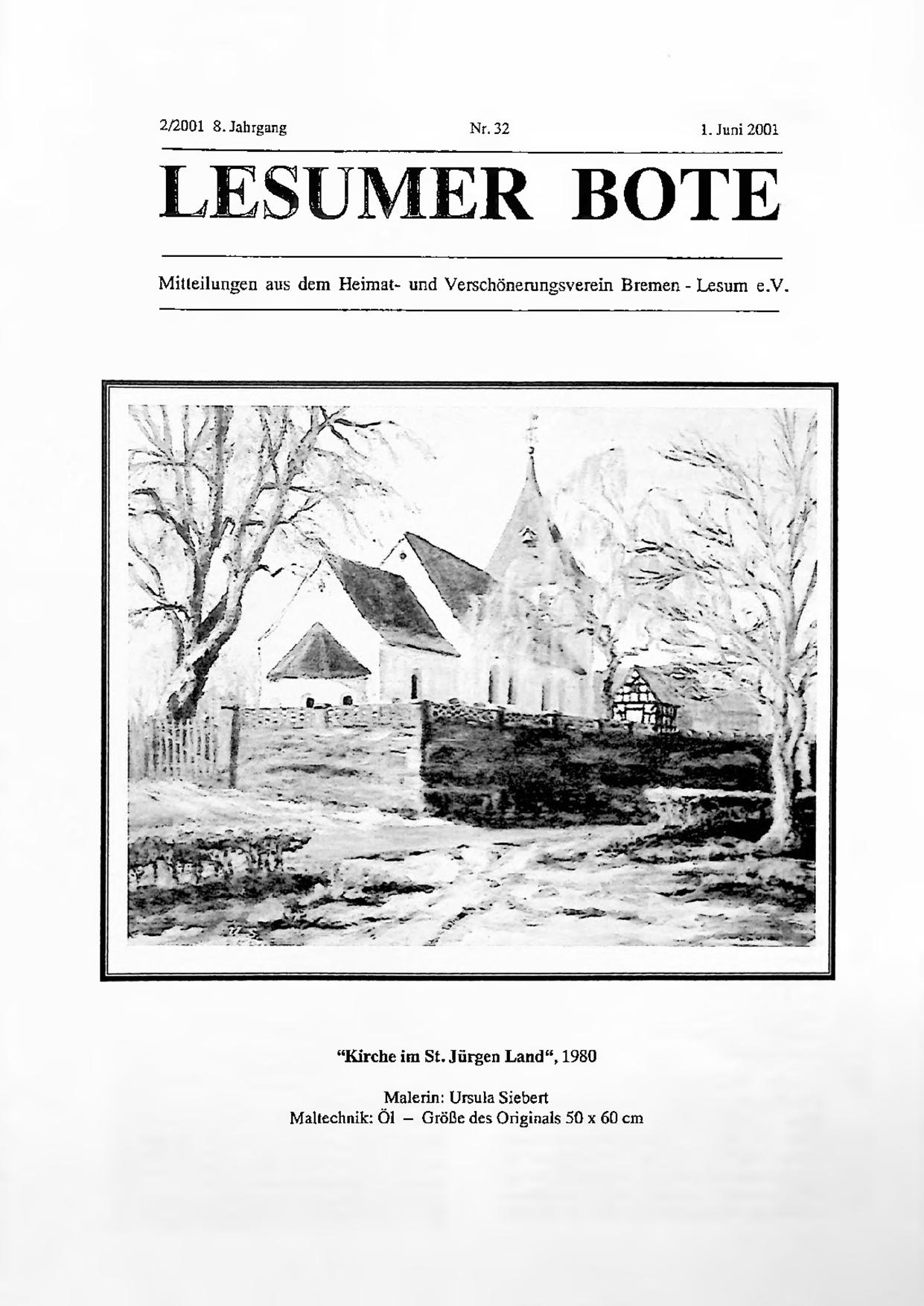 Titelbild Lesumer Bote Nr. 32
