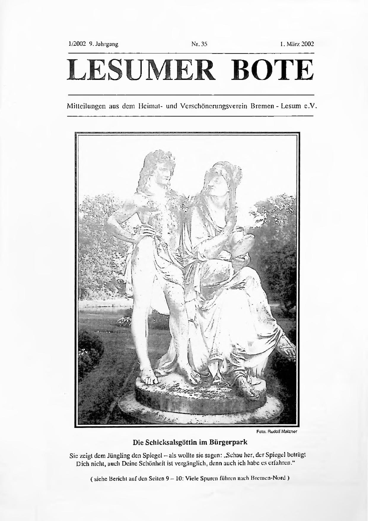 Titelbild Lesumer Bote Nr. 35