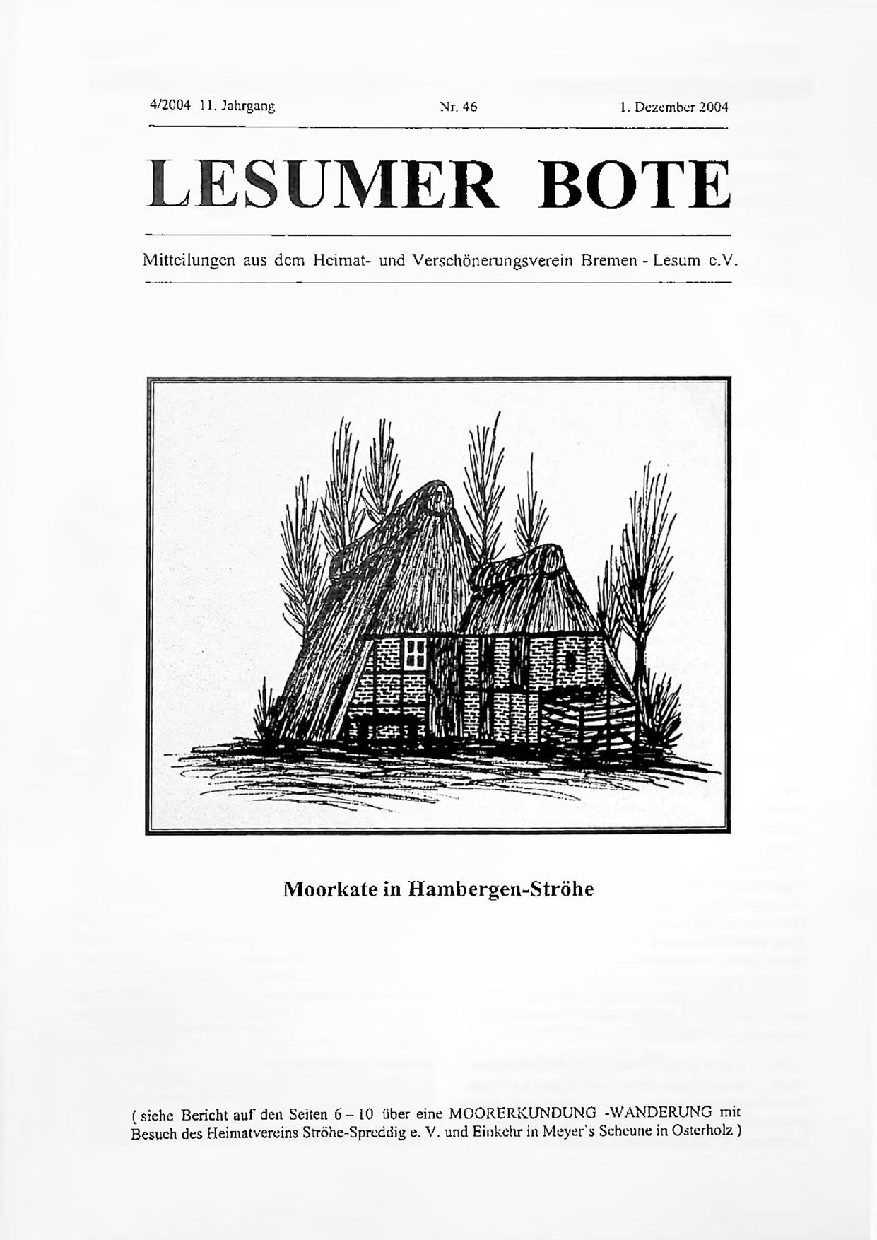 Titelbild Lesumer Bote Nr. 46