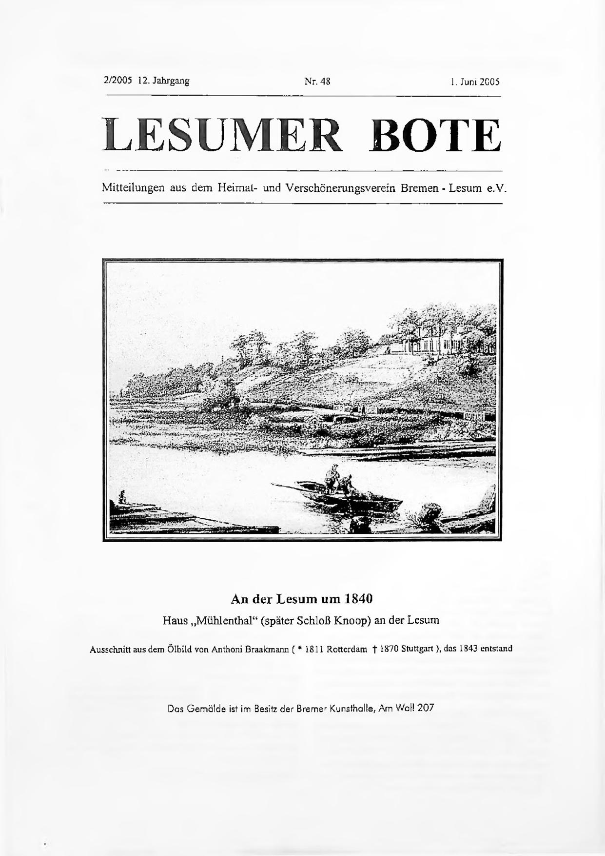 Titelbild Lesumer Bote Nr. 48