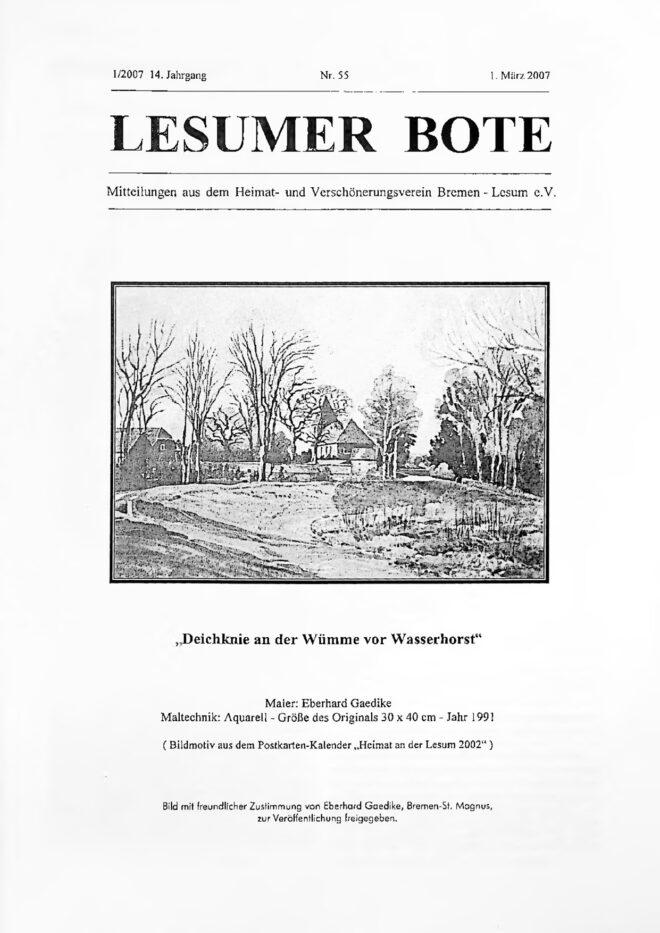 Titelbild Lesumer Bote Nr. 55