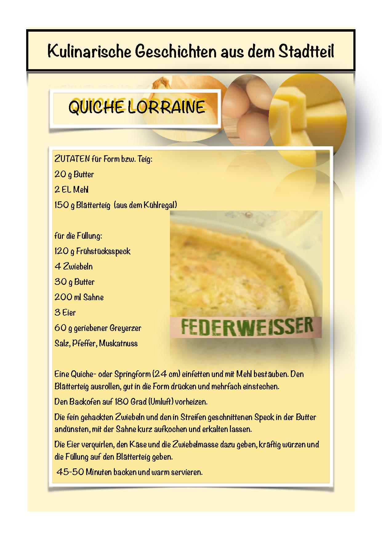 Rezept Quiche Lorraine