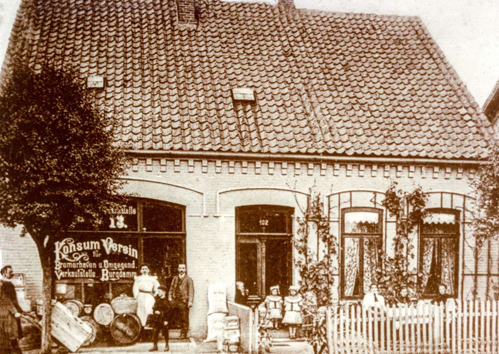 „Konsum Verein“, Stader Landstraße 13 (früher 102), 1906, Archiv HVL