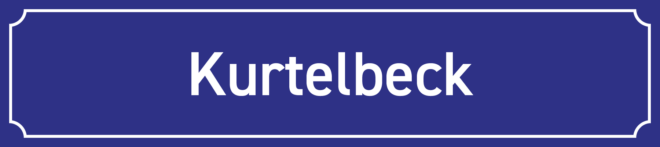 Straßenschild Kurtelbeck