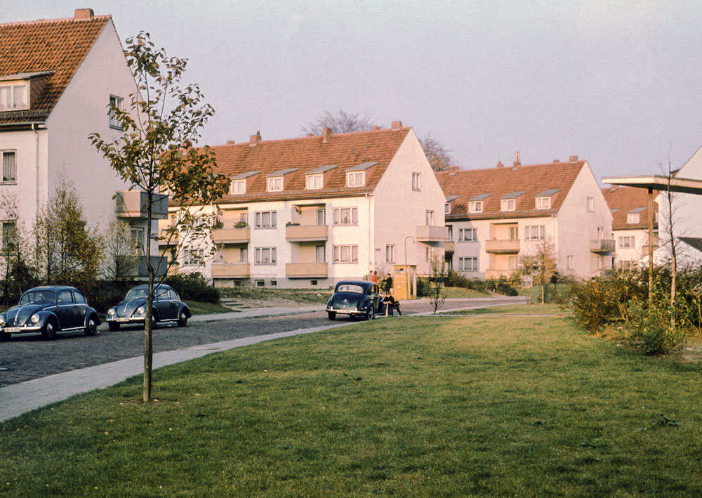 Neubausiedlung Up Willmannsland / Am Vogelbusch, Lesum, 1965, Archiv HVL